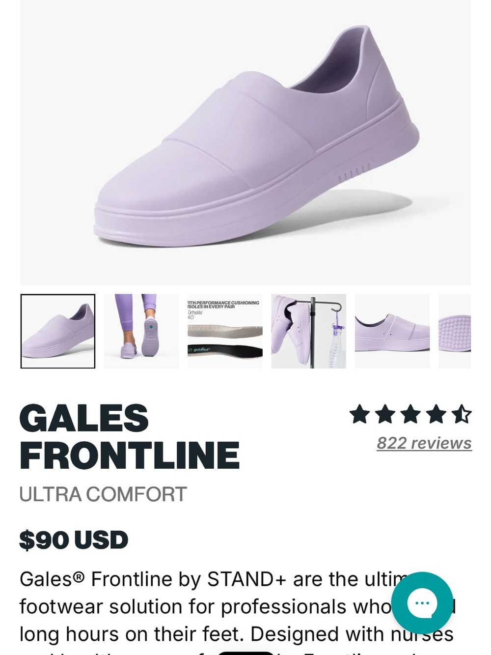 Gales Frontline Women's Slip-On Sneakers in Lavender